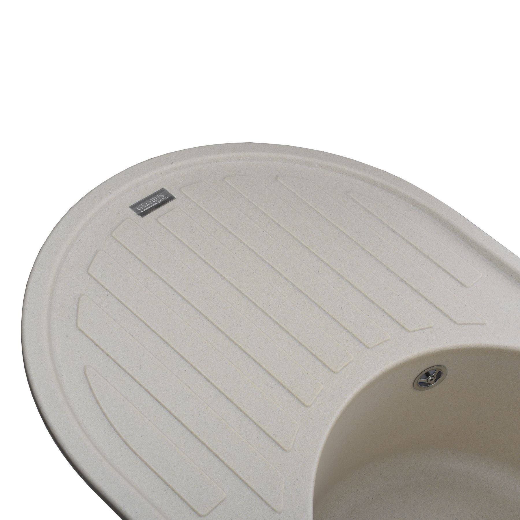 Гранітна мийка Globus Lux OHARA слонова кiстка 770х500мм-А0005 - Image 3