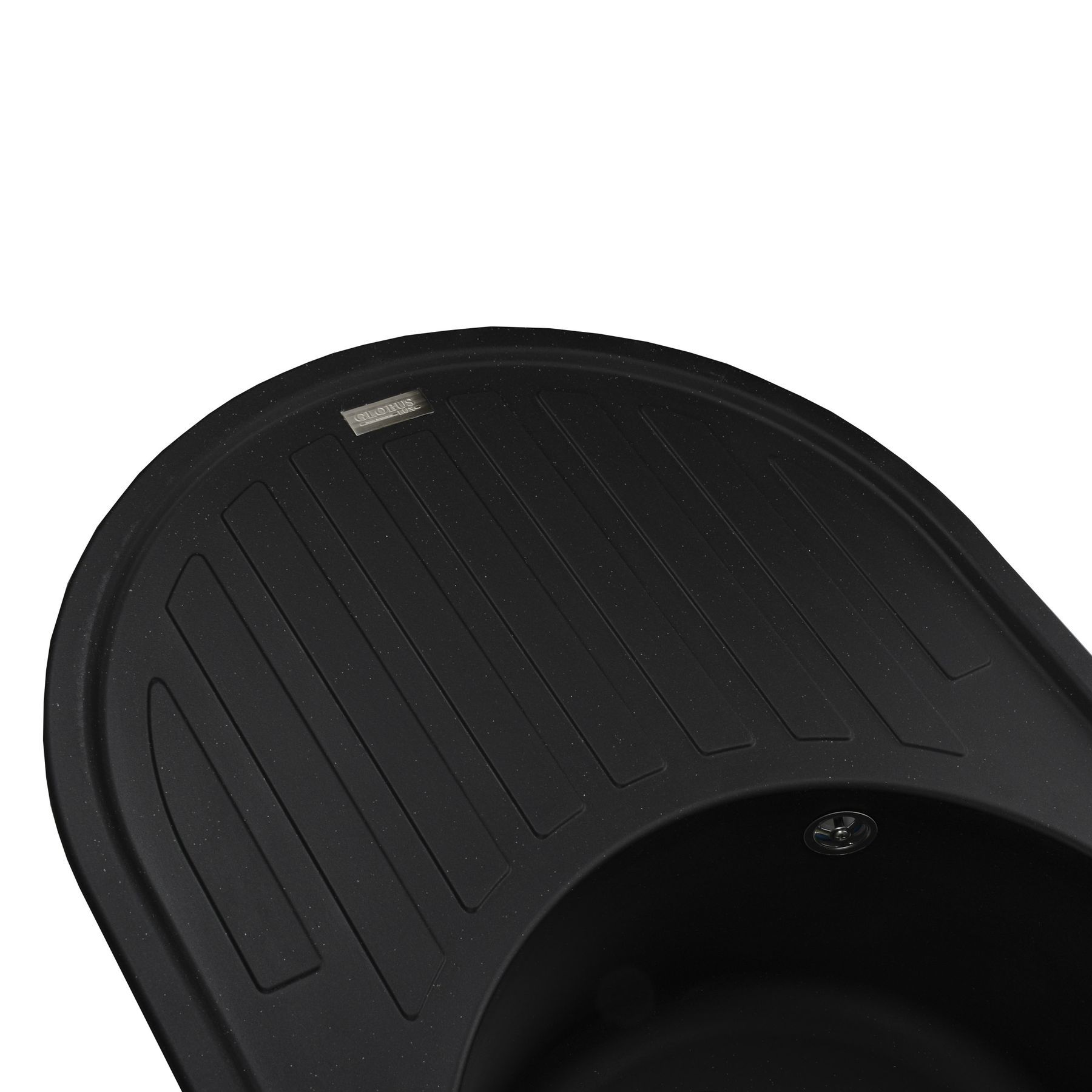 Гранітна мийка Globus Lux OHARA чорний 770х500мм-А0002 - Image 3