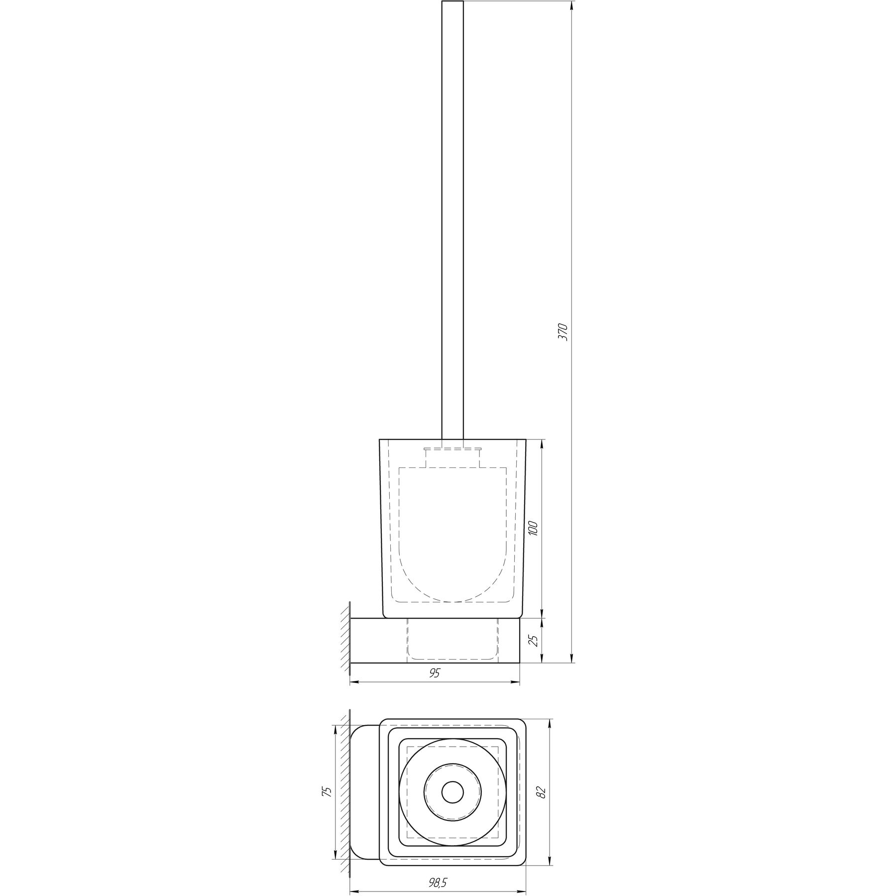 Йоржик підлоговий TOPAZ TKB 8329-BL чорний - Image 3