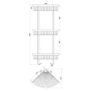 Поличка кутова TOPAZ 4115-3 - Image 3