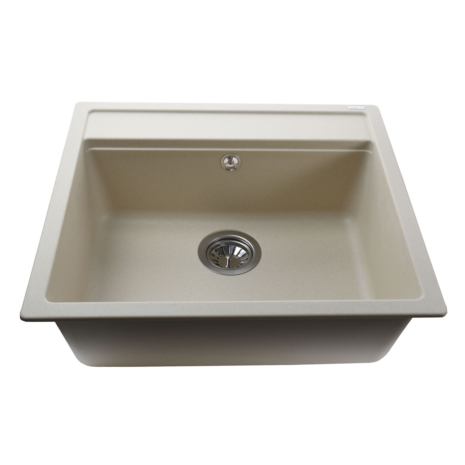 Гранітна мийка Globus Lux VOLTA слонова кiстка 570х510мм - Image 3