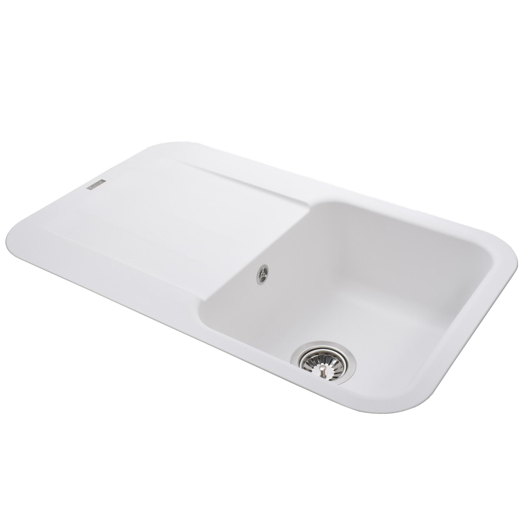 Гранітна мийка Globus Lux OBER білий 780х500мм-А0007 - Image 3