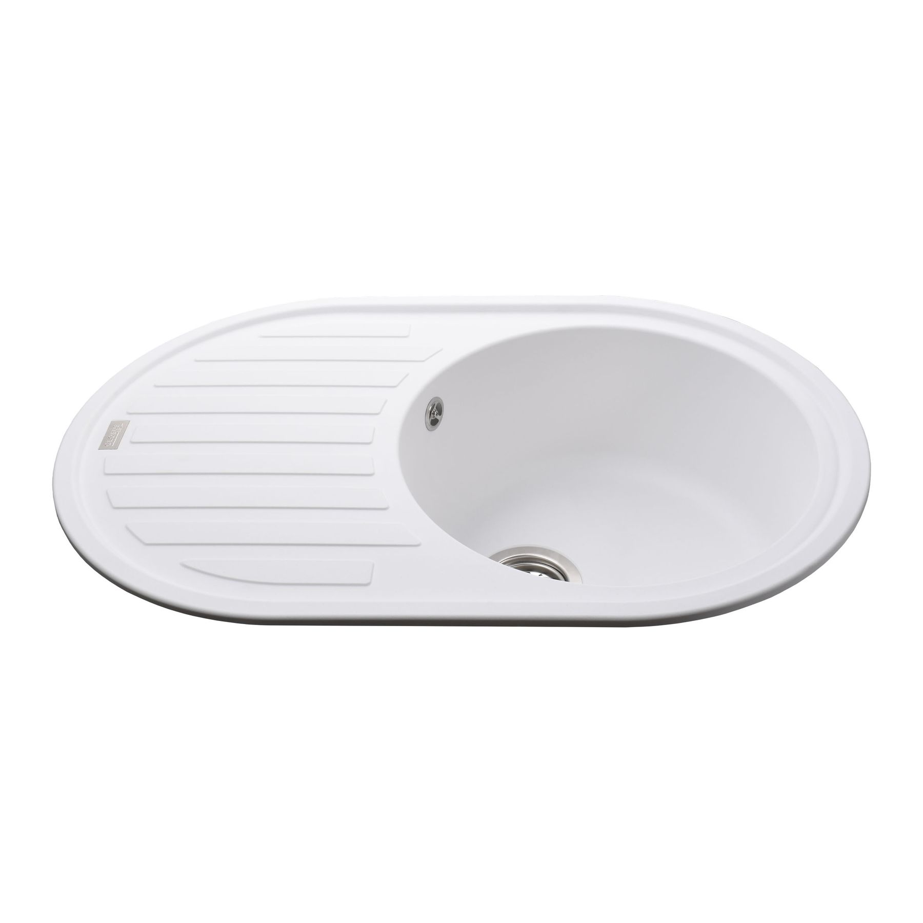 Гранітна мийка Globus Lux OHARA білий 770х500мм-А0007 - Image 3