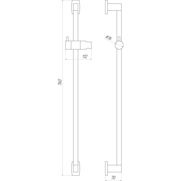 Душова стійка TOPAZ ODISS TO-18107-00