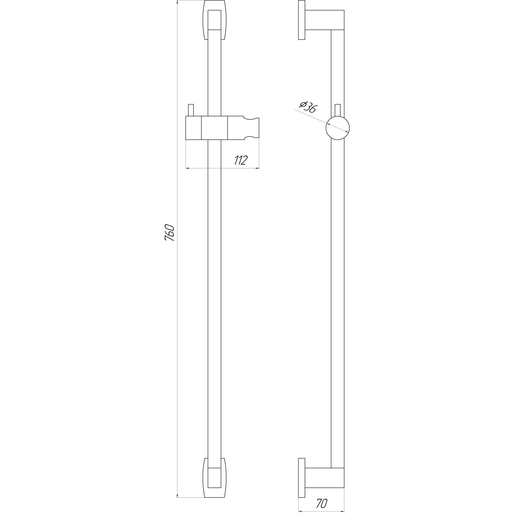 Душова стійка TOPAZ ODISS TO-18107-00 - Image 3