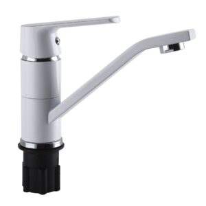 Змішувач для умивальника Globus Lux Laguna GLA-0203MQ-7-WHITE - Image 3