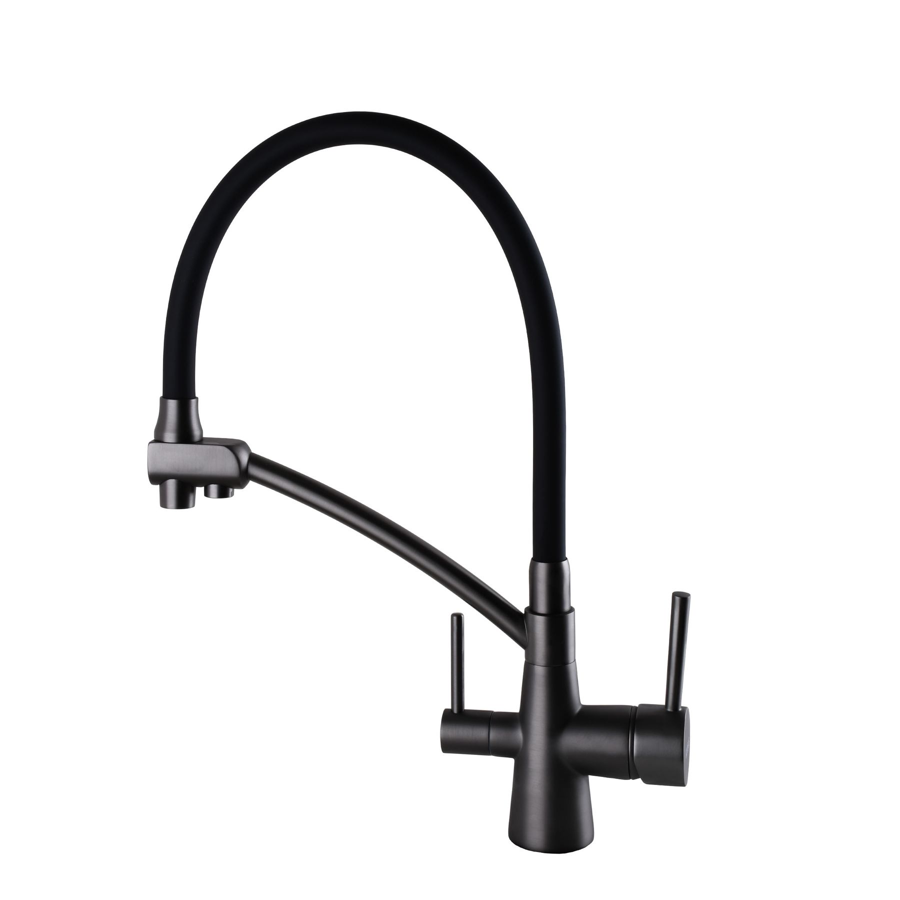Змішувач для кухні під осмос Globus Lux LAZER GLLR-0700-11-GRAPHITE - Image 3