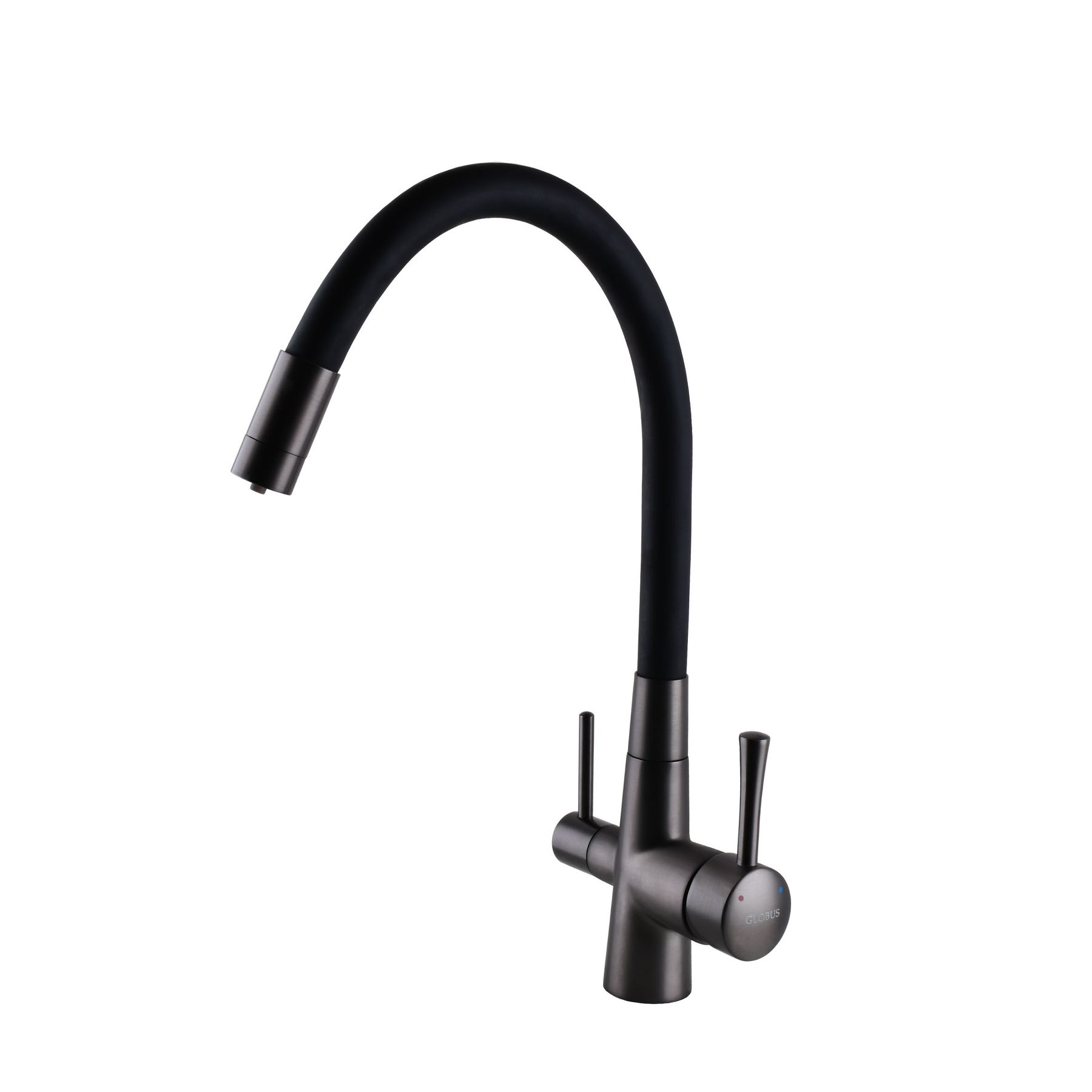 Змішувач для кухні під осмос Globus Lux LAZER GLLR-0903-11-GRAPHITE - Image 3
