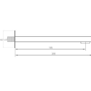 Вилив вбудованного змішувача Globus Lux GLM-200 L-00 - Image 3