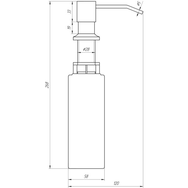 Дозатор рідкого мила BS8445