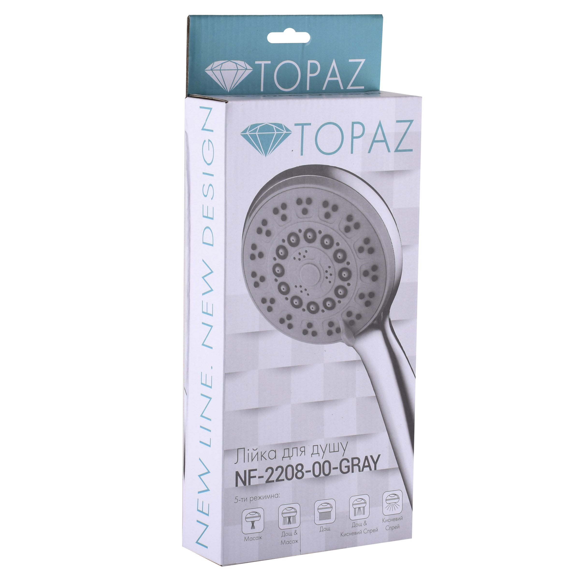 Душова лійка Topaz NF-2208-00-GRAY - Image 3