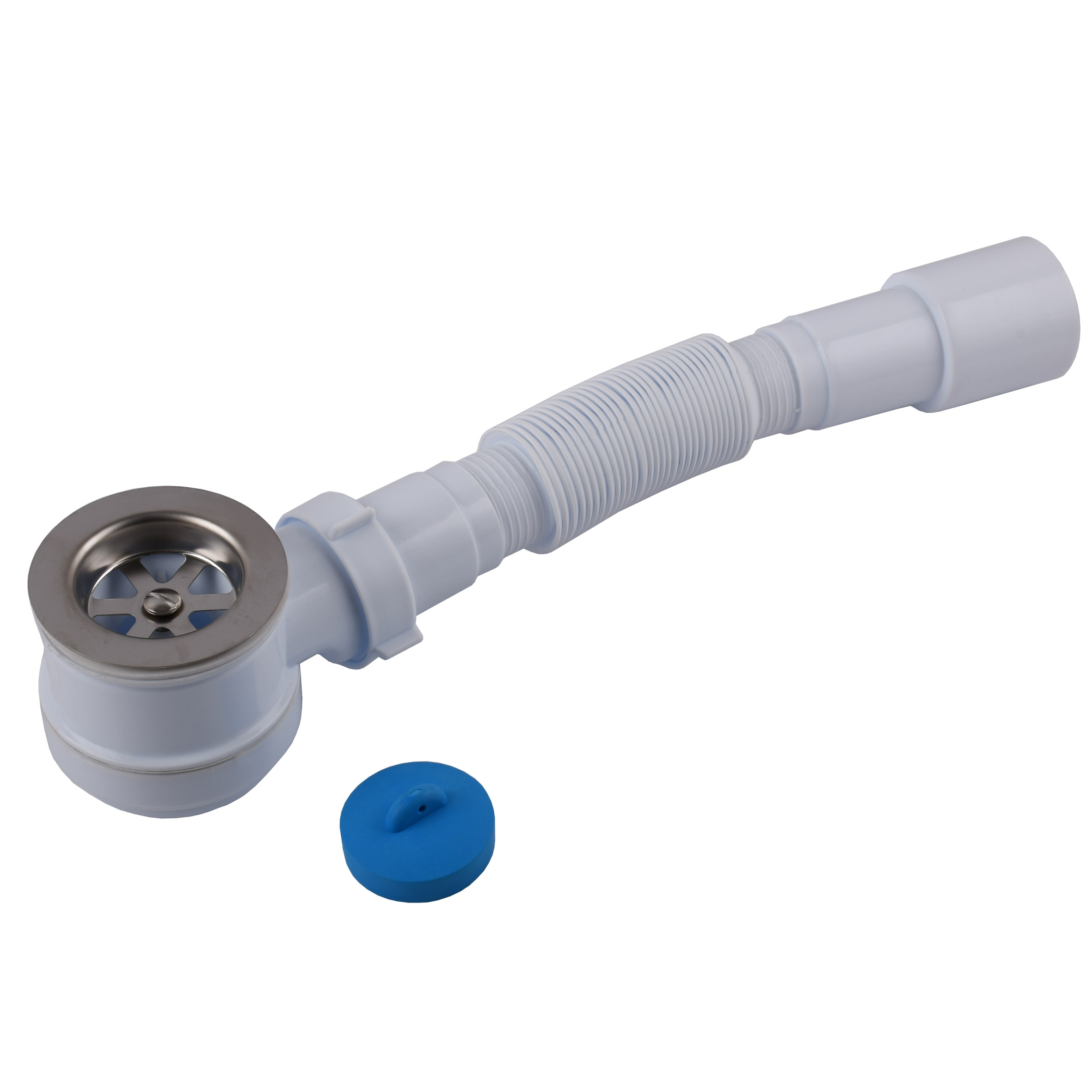 Сифон OPTIMUM низький пляшковий для душ.піддону з випуск 1 1/2″ та гофротрубою 40*40/50 OPTI 09033 - Image 3