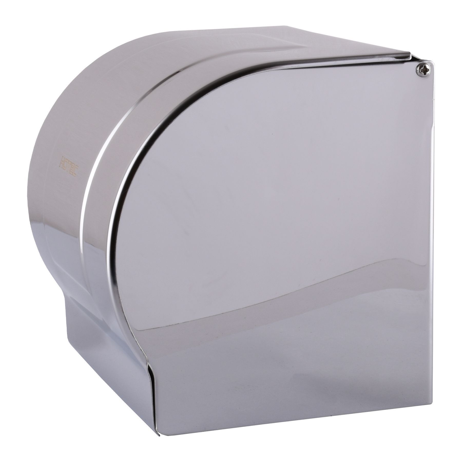 Тримач туалетного паперу HOTEC 16.623а з кришкою, (122*120*126mm) Stainless Steel - Image 3