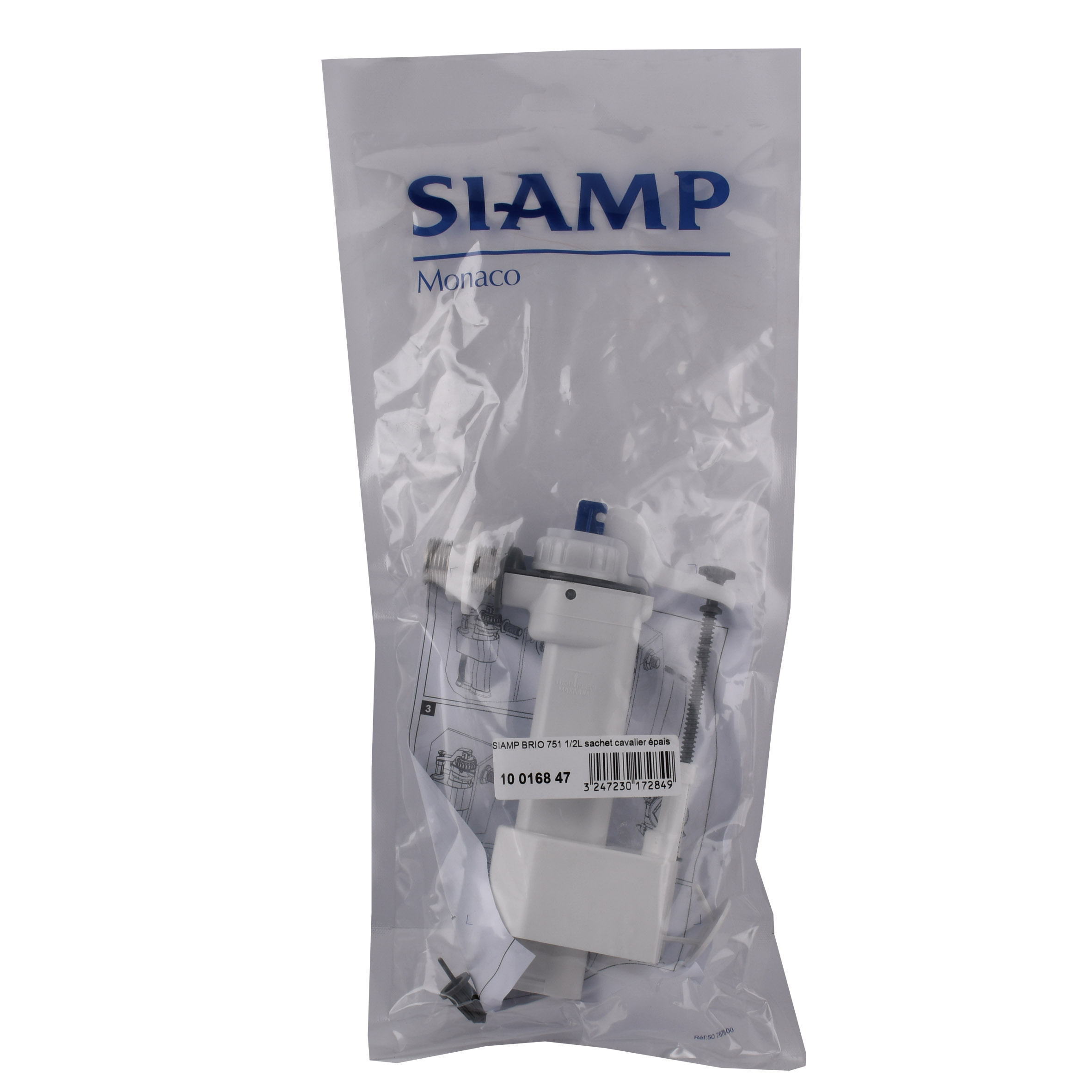 Клапан заповнення SIAMP Brio 751-1/2L, бічний 1/2
