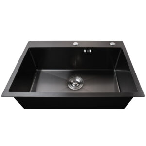 Мийка кухонна 3mm 680х450 Графіт 6845HG Mira - Image 6