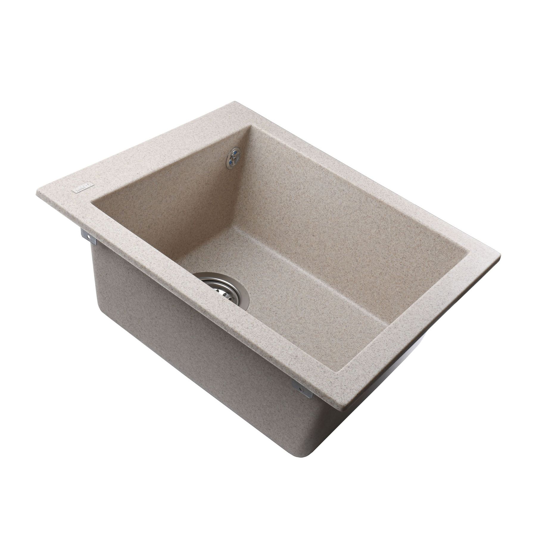 Гранітна мийка Globus Lux LAMA мигдаль 410х500мм-А0008 - Image 3