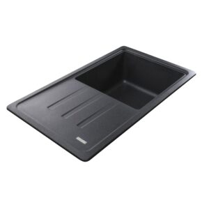 Гранітна мийка Globus Lux LUGANO графіт 780x435мм-А0001 - Image 3
