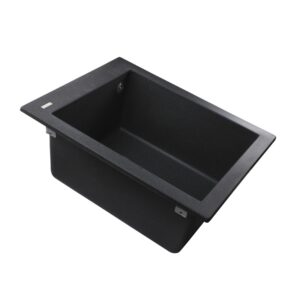 Гранітна мийка Globus Lux LAMA графіт 410х500мм-А0001 - Image 3