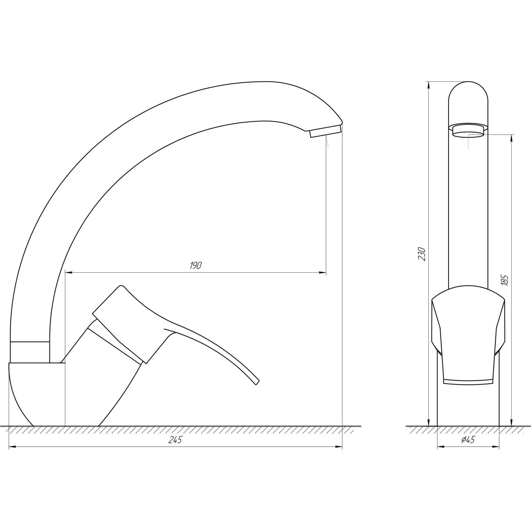 Змішувач для кухні DOMINO DQ-203S - Image 3