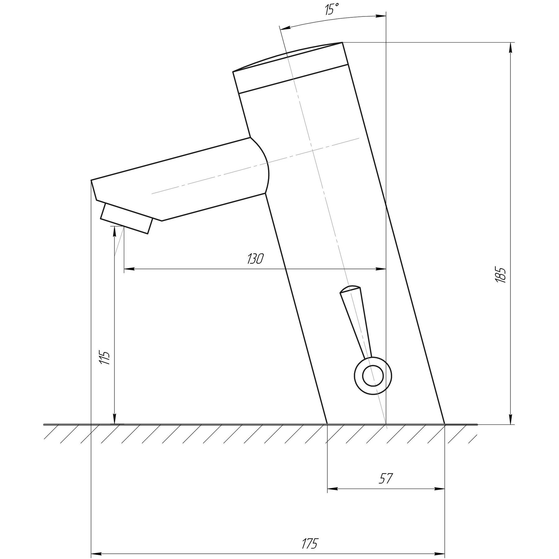 Змішувач інфрачервоний для умивальника TREMOLADA TREMO-8503 - Image 3