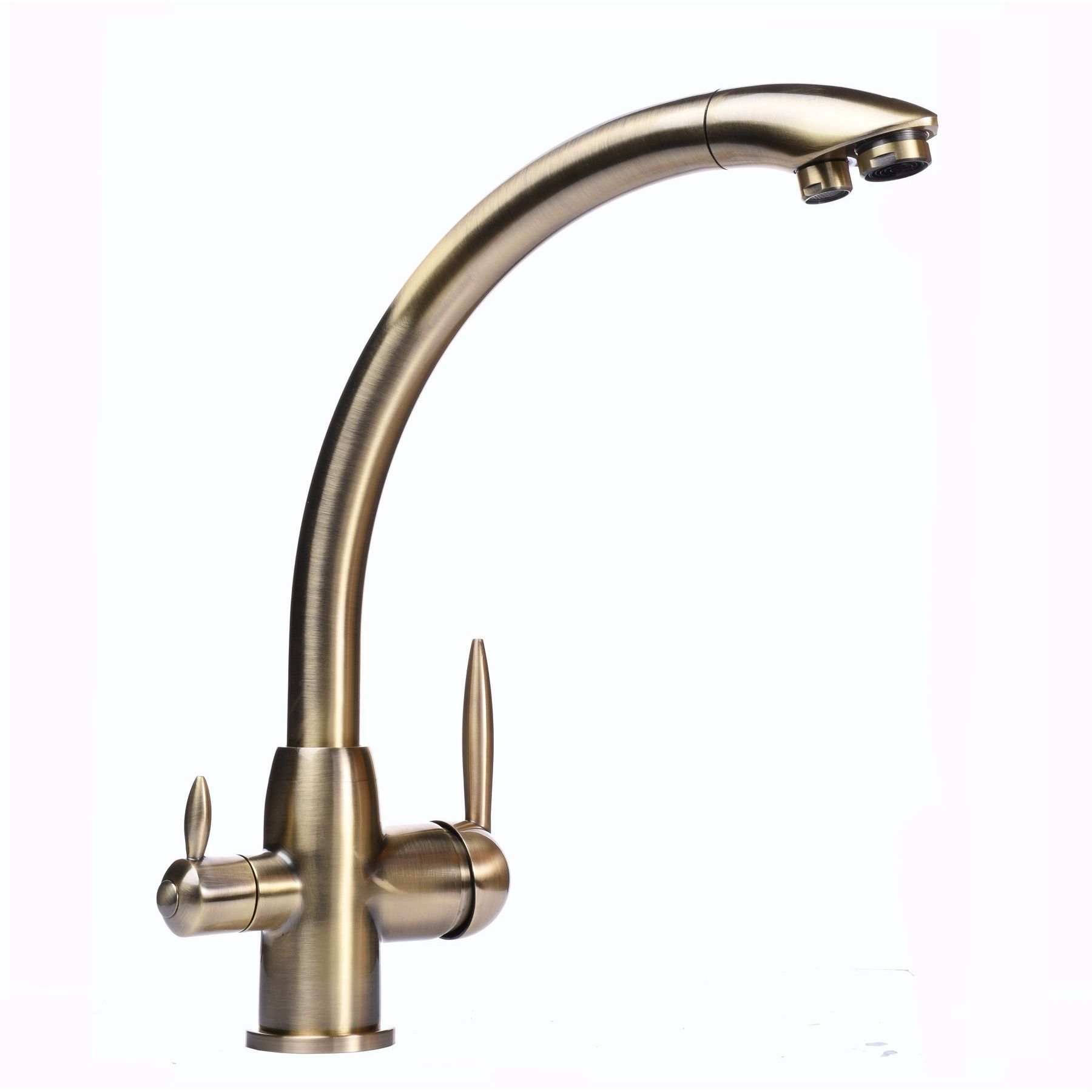 Змішувач для кухні під осмос Globus Lux LAZER GLLR-0777-9-BRONZE - Image 3