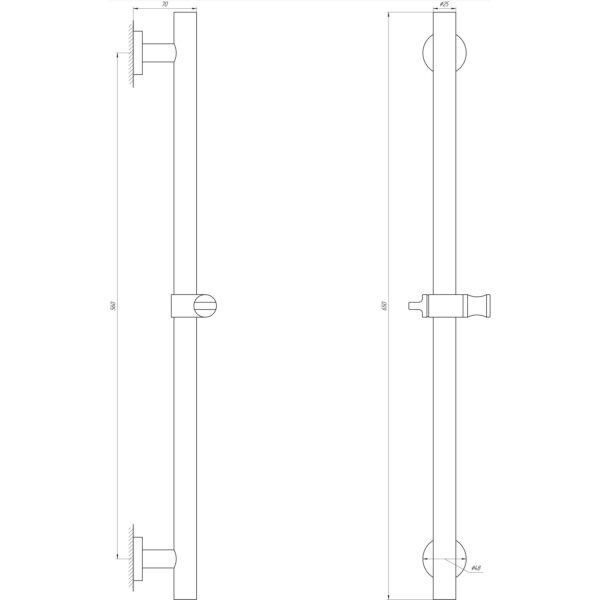 Душова стійка Globus Lux SUS-1106