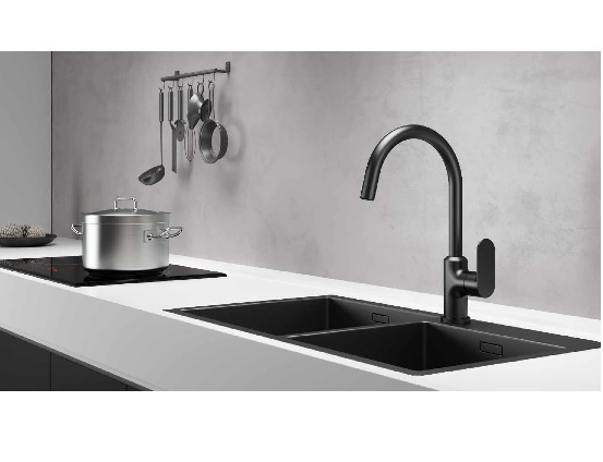 Змішувач для кухні Globus Lux Ontario GLO-0203S-BB