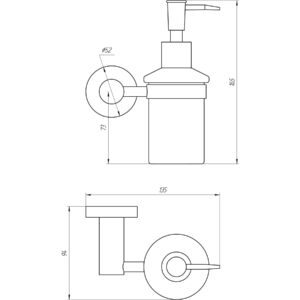 Дозатор рідкого мила Globus Lux SS8433  SUS304 - Image 3