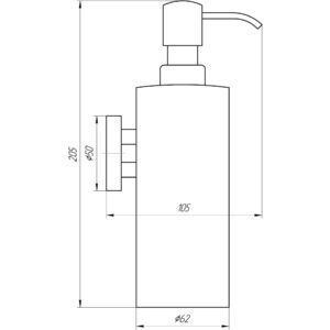 Дозатор рідкого мила Globus Lux SS 8432  SUS304 - Image 3