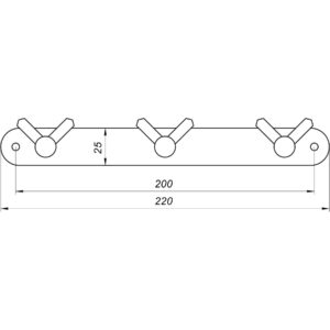Планка з гачками Globus Lux SS8435-3  -SUS304 - Image 3