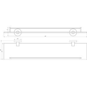 Полиця Globus Lux SS 8427 скло SUS304 - Image 3