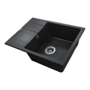 Гранітна мийка Globus Lux ONE графіт 650х500мм-А0001 - Image 3