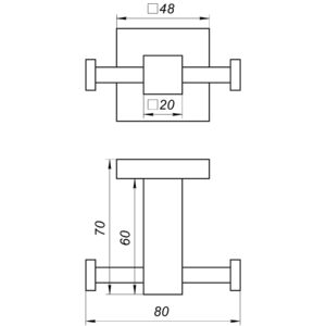 Гачок подвійний Globus Lux SQ 9412 - Image 3