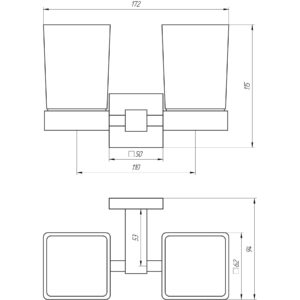 Стакан подвійний Globus Lux SQ 9428 SUS304 - Image 3