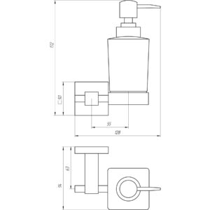 Дозатор рідкого мила Globus Lux SQ 9433 - Image 3