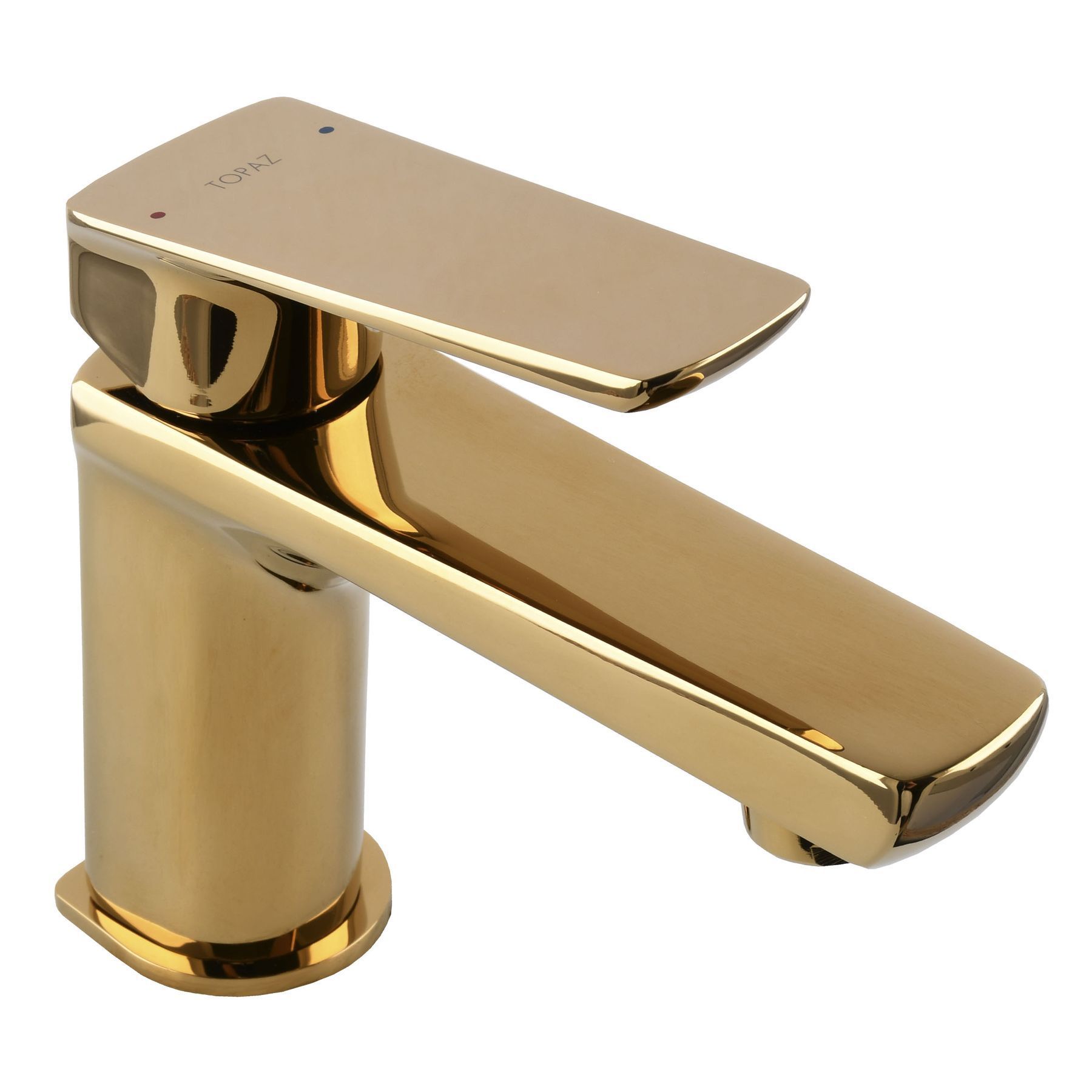 Змішувач для умивальника TOPAZ LEXI TL- 21201-H57-AU cartridge D25 золото PVD - Image 3