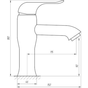Змішувач для умивальника Globus Lux LEON SL-401 - Image 4