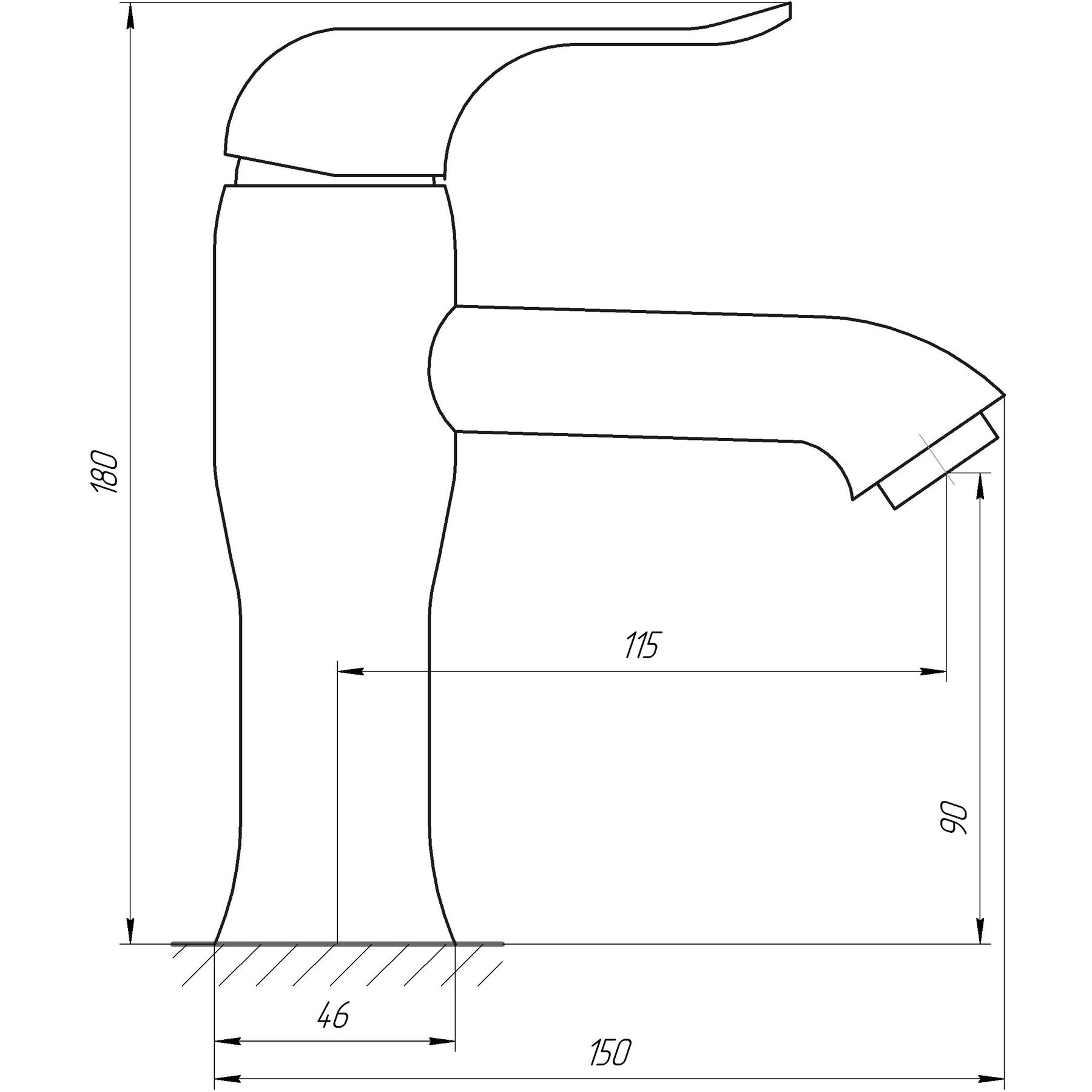 Змішувач для умивальника Globus Lux LEON SL-401 - Image 4
