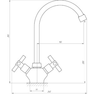Змішувач для кухні Globus Lux DUKAT SD2-203 - Image 4