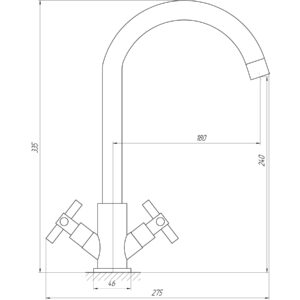Змішувач для кухні Globus Lux DUKAT SD4-203 - Image 4