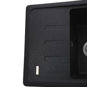 Гранітна мийка Globus Lux MONO графіт 620х435мм-А0001 - Image 4