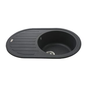 Гранітна мийка Globus Lux OHARA графіт 770х500мм-А0001 - Image 4