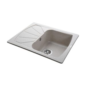 Гранітна мийка Globus Lux TANA мигдаль 610х500мм-А0008 - Image 4