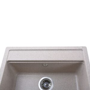 Гранітна мийка Globus Lux VOLTA  мигдаль 570х510мм-А0008 - Image 4