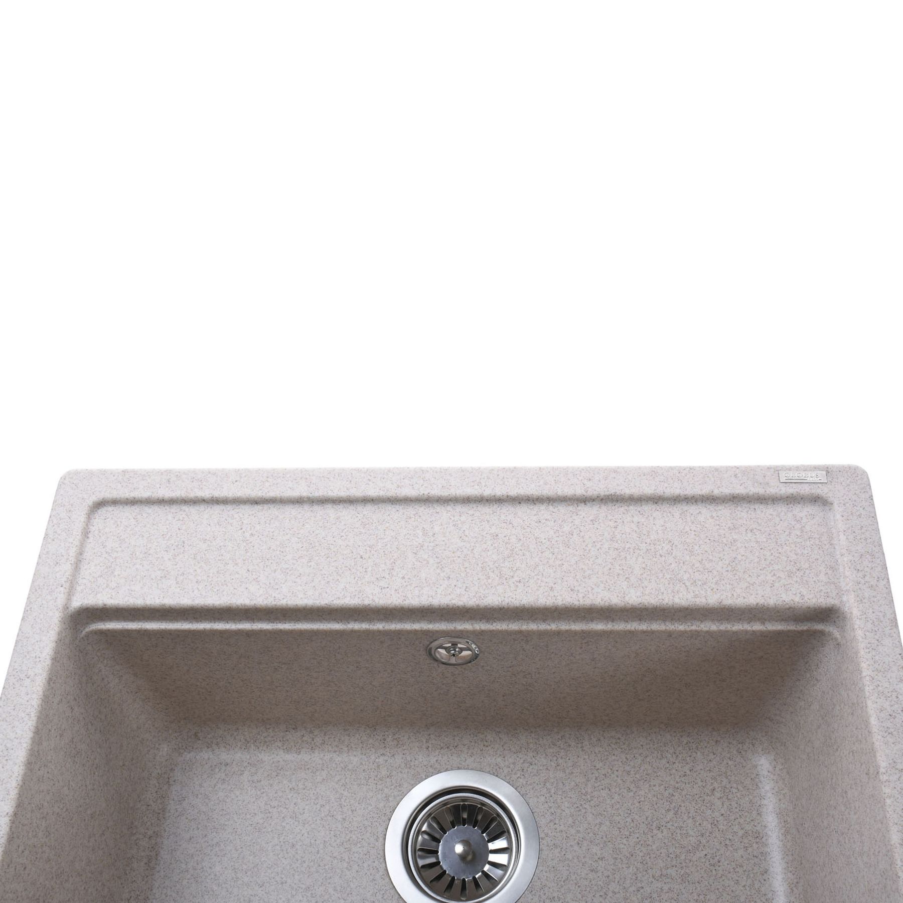 Гранітна мийка Globus Lux VOLTA  мигдаль 570х510мм-А0008 - Image 4