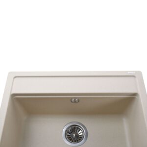 Гранітна мийка Globus Lux VOLTA слонова кiстка 570х510мм - Image 4