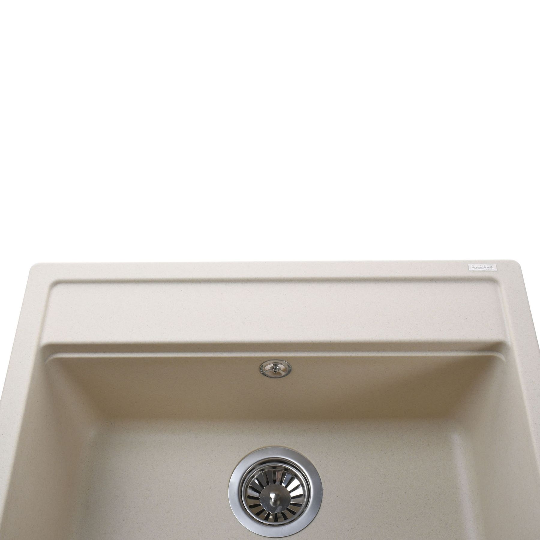 Гранітна мийка Globus Lux VOLTA слонова кiстка 570х510мм - Image 4