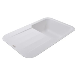 Гранітна мийка Globus Lux OBER білий 780х500мм-А0007 - Image 4