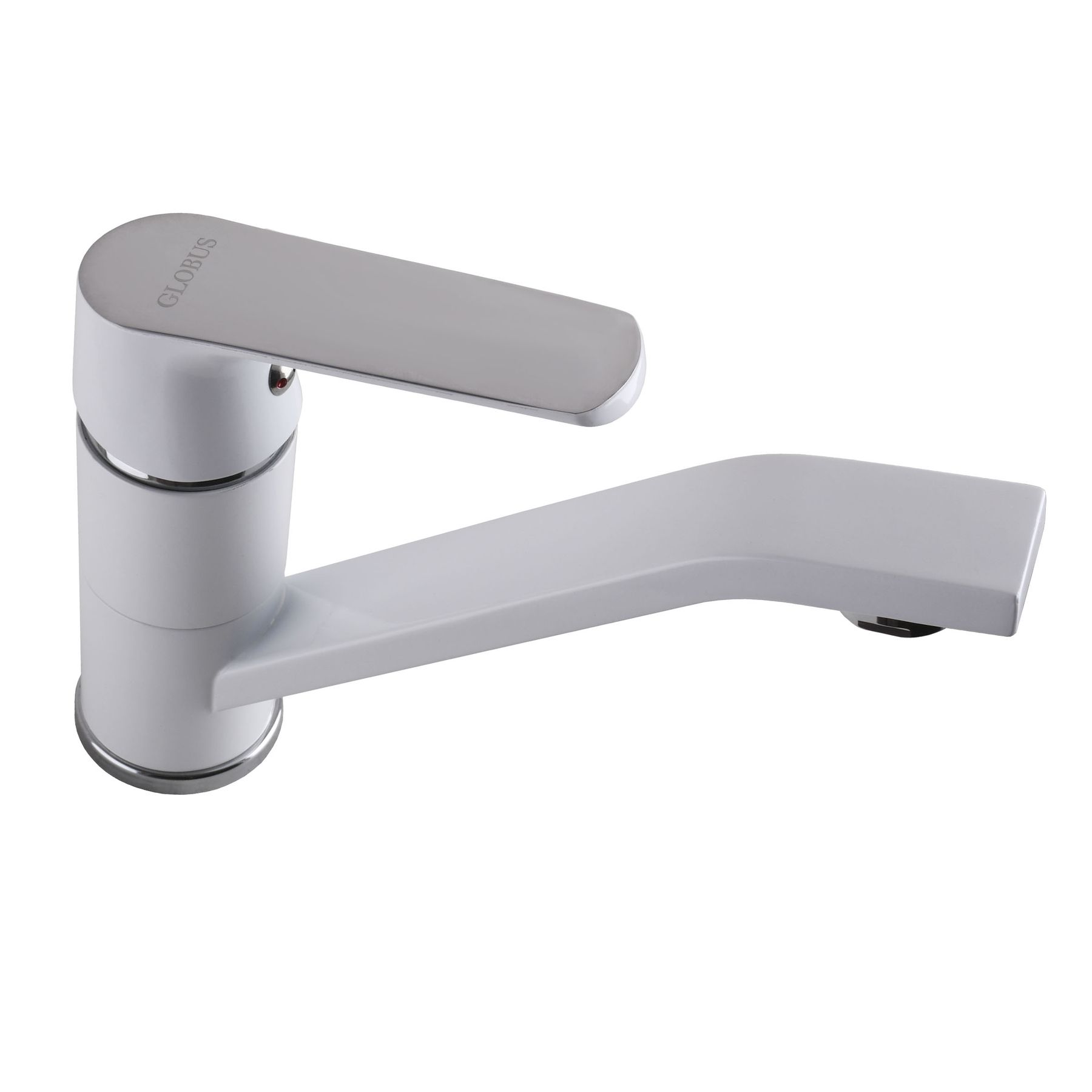 Змішувач для умивальника Globus Lux Laguna GLA-0203MQ-7-WHITE - Image 4