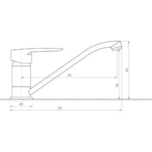 Змішувач для кухні CRISTAL SEVA GSV-0203M - Image 4